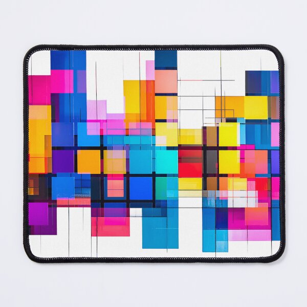 Item preview, Color Tile Composition – Modern Abstract Grid designed and sold by NizuCaCi.