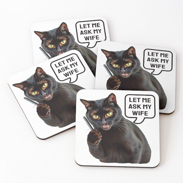 Item preview, Let Me Ask My Wife. Cat. designed and sold by EunsooLee.