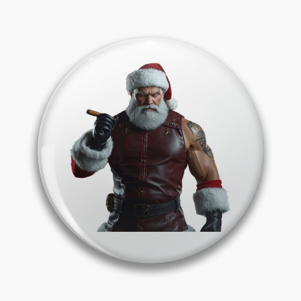 Item preview, Badass Santa Claus Realistic – Dark Edgy Christmas designed and sold by Pinpondesigns.