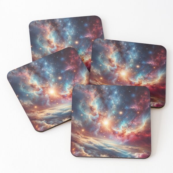 Item preview, Cosmic Nebula and Planetary Horizon in Deep Space designed and sold by RokaCircles.