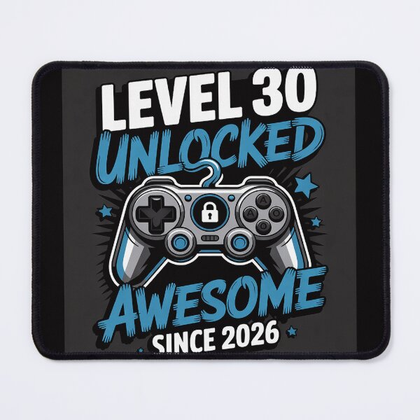 Item preview, Level 30 Unlocked Awesome Since 1996 30th Birthday Gaming designed and sold by demarioTTS.