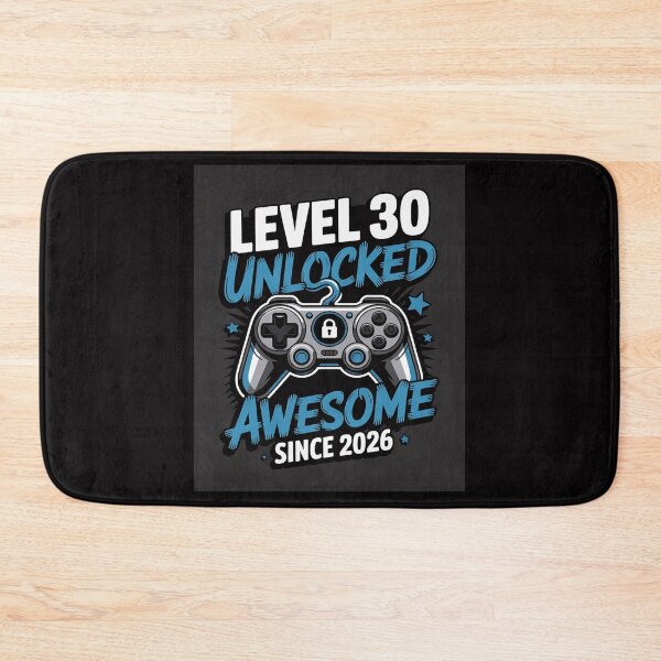 Item preview, Level 30 Unlocked Awesome Since 1996 30th Birthday Gaming designed and sold by demarioTTS.