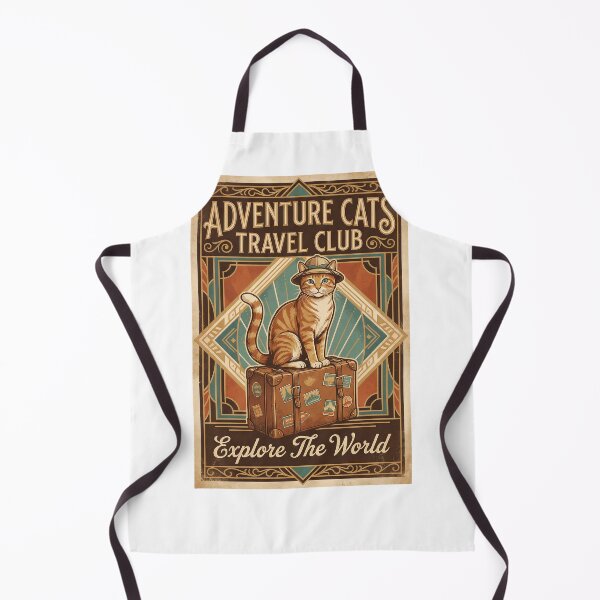 Item preview, Adventure Cats Travel Club, Art Deco designed and sold by Quillway.