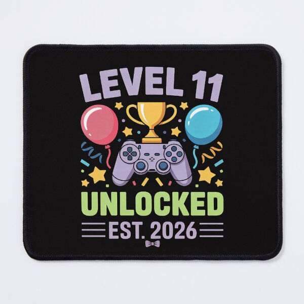 Item preview, Level 11 Unlocked Gamer - Gamer 11th Birthday designed and sold by demarioTTS.