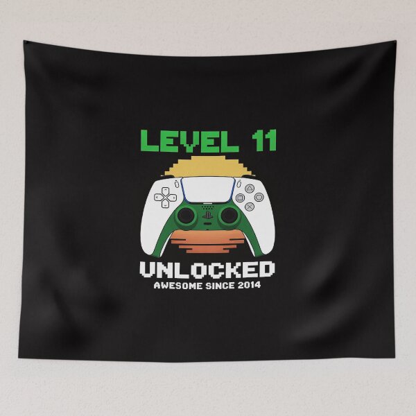 Item preview, Level 11 Unlocked Awesome Since 2015 Video Gamer 11th Bday designed and sold by demarioTTS.