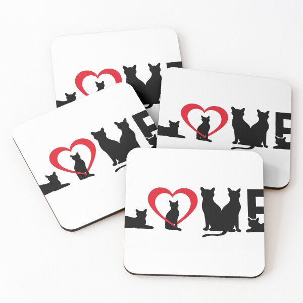 Item preview, Cute Cat LOVE Design – Cat Lover or Valentine Gift designed and sold by LavIsInTheAir.