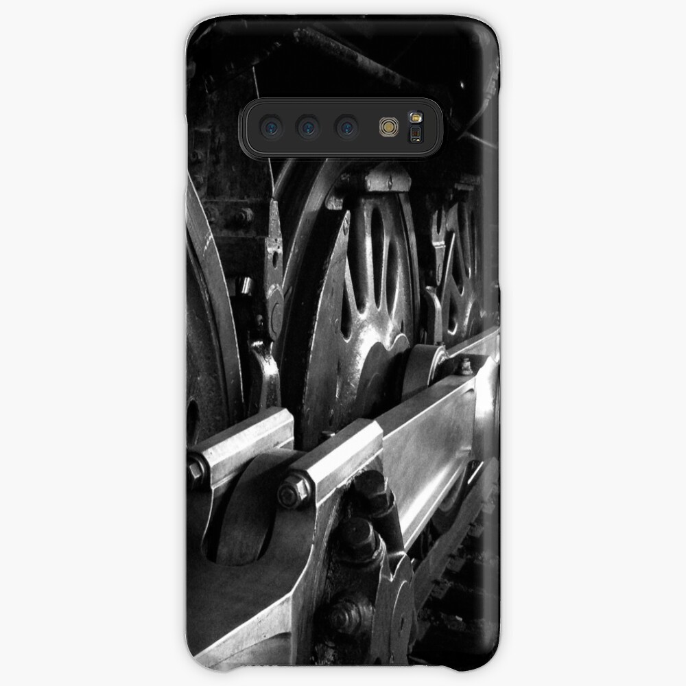 Steam Engine Wheels in Black and White Case & Skin for Samsung Galaxy