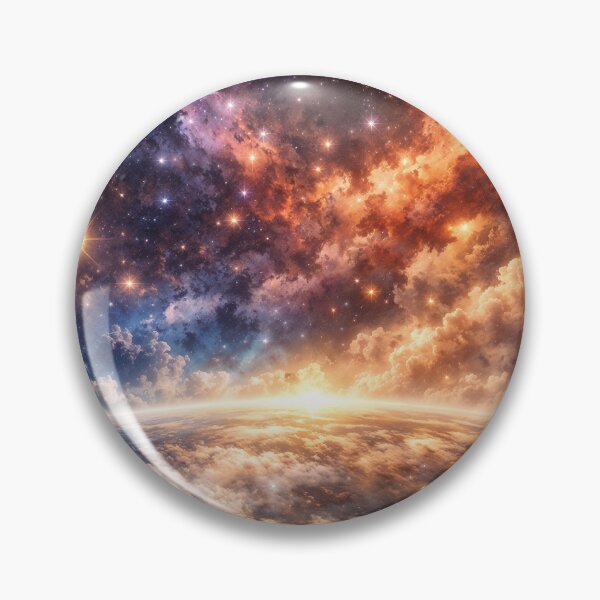 Item preview, Cosmic Nebula and Planetary Horizon in Deep Space designed and sold by RokaCircles.