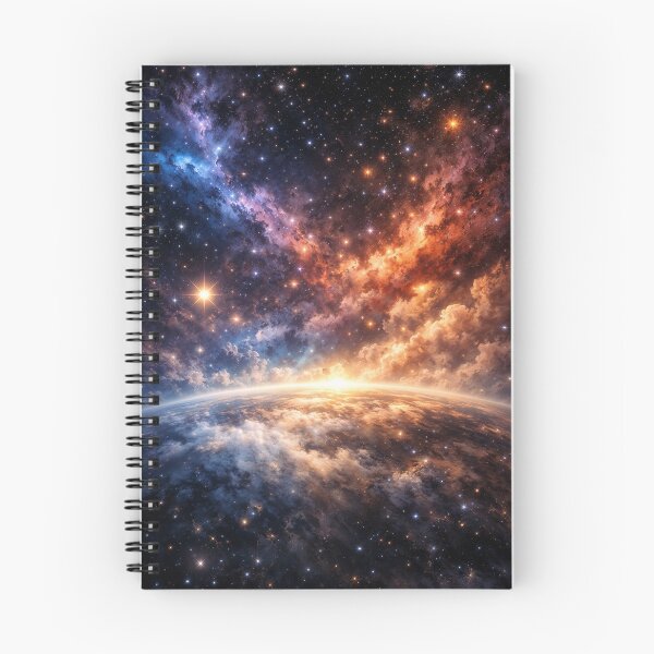 Item preview, Cosmic Nebula and Planetary Horizon in Deep Space designed and sold by RokaCircles.