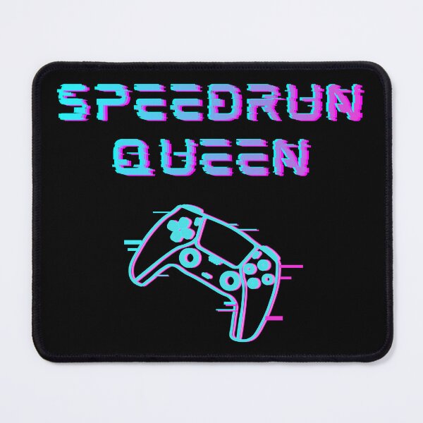 Item preview, Speedrun Queen Glitch Neon Controller — Retro-Futuristic Gamer Design designed and sold by PHRASEandSTYLE.