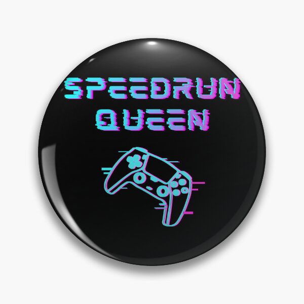 Item preview, Speedrun Queen Glitch Neon Controller — Retro-Futuristic Gamer Design designed and sold by PHRASEandSTYLE.