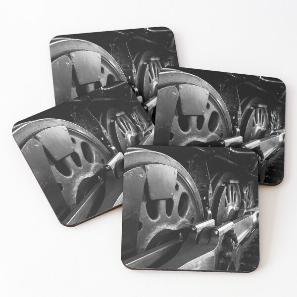 Item preview, Steam Engine Wheels in Black and White designed and sold by Douglas E. Welch Design and Photography.