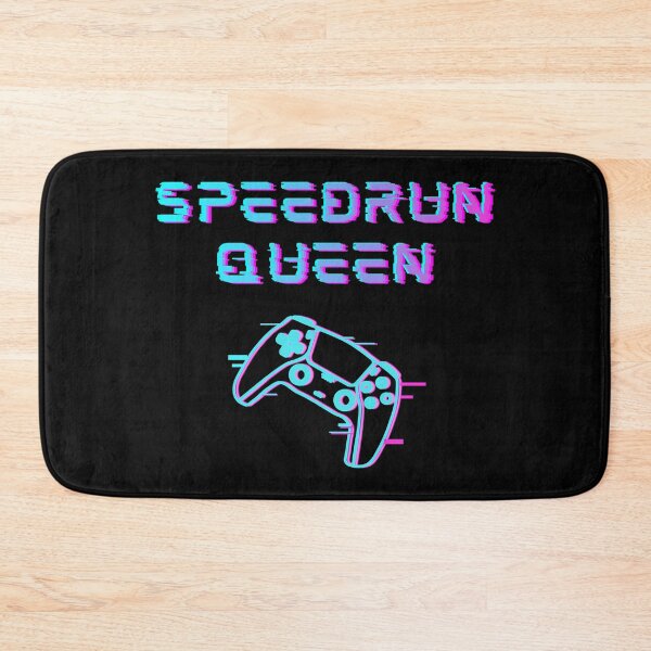 Item preview, Speedrun Queen Glitch Neon Controller — Retro-Futuristic Gamer Design designed and sold by PHRASEandSTYLE.