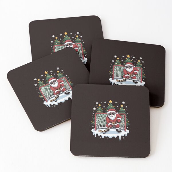 Item preview, Santa Clause Christmas Ice Hockey Kids For Boys designed and sold by hettingerchaim.