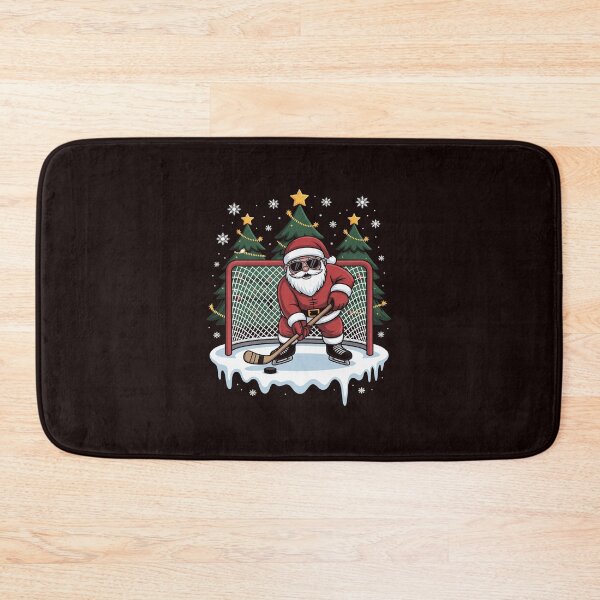 Item preview, Santa Clause Christmas Ice Hockey Kids For Boys designed and sold by hettingerchaim.