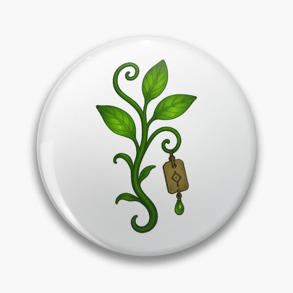 Item preview, Enchanted Green Herb – Fantasy Alchemy Plant Sticker designed and sold by AlcheArtsStudio.