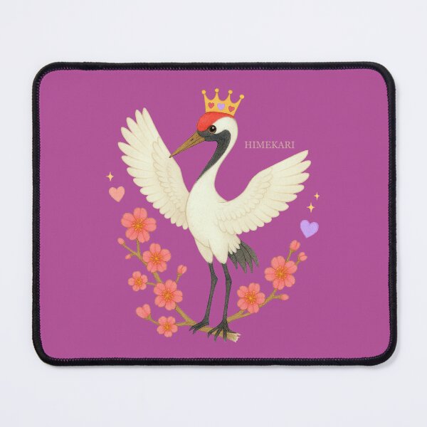 Item preview, Red-Crowned Crane with Plum Blossoms - Solid Purple designed and sold by HIMEKARI.