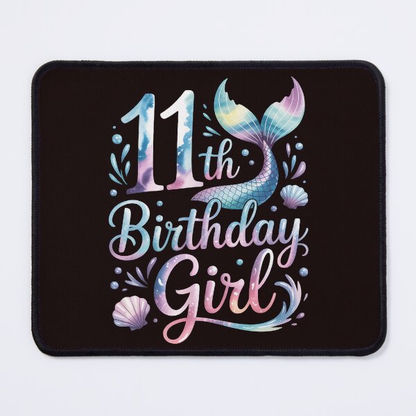 Item preview, Eleventh Birthday Girl Mermaid 11th Toddler's Back to School designed and sold by hettingerchaim.