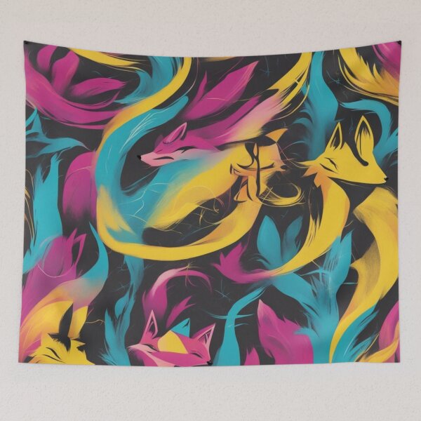 Item preview, Vibrant Kitsune Whispers of the Forest designed and sold by CMYKitsuneArt.