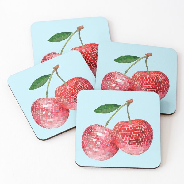 Item preview, Cherry Disco Ball designed and sold by Eleanor Reyelt Art.