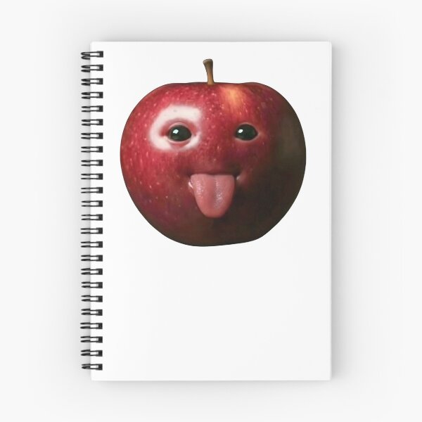 Item preview, Silly AI Apple With Tongue Out - Niche Apple Meme designed and sold by klaro45.