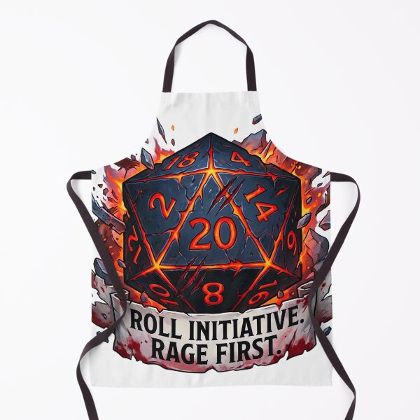Item preview, Barbarian "Rage First" Magma D20: D&D Class Emblem designed and sold by SkinnyFlatWhite.