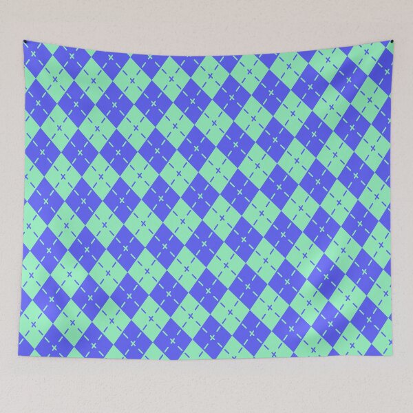 Item preview, Green Purple Woven Argyle  -  Abstract Geometric Shape Pattern - Wedding Gift Ideas designed and sold by RoyalStarsPatts.