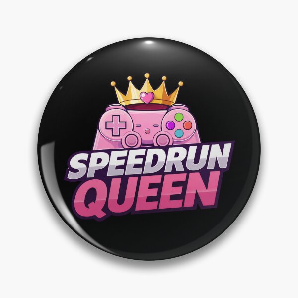 Item preview, Speedrun Queen Pro Gamer Controller — Empowered Female Speedrunner Design designed and sold by PHRASEandSTYLE.