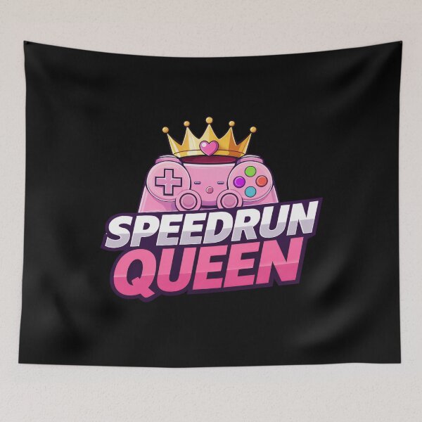 Item preview, Speedrun Queen Pro Gamer Controller — Empowered Female Speedrunner Design designed and sold by PHRASEandSTYLE.