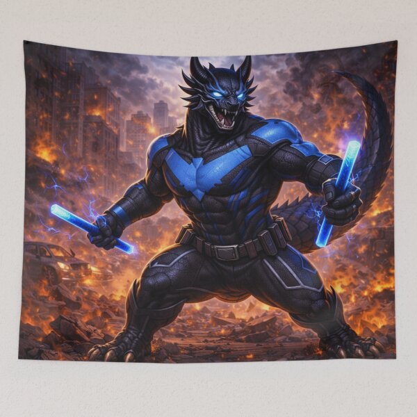 Item preview, Aerial Striker Dragon – Superhero Dragon Heroes Art designed and sold by EpicDragons-.