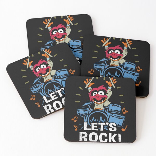 Item preview, The Muppets Animal Let's Rock Drums Distressed Logo  designed and sold by bellaruqsaam6.