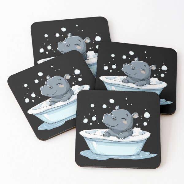 Item preview, Bath time Hippo designed and sold by ClubVacay.