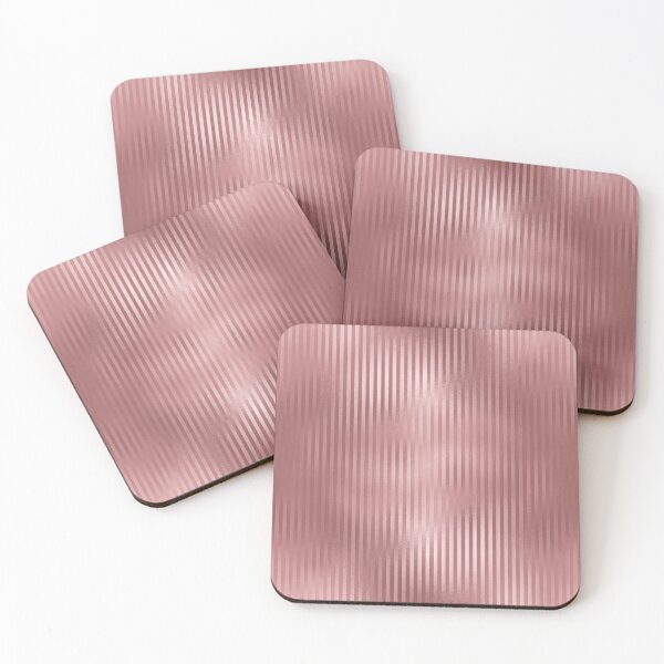 Item preview, Rose gold stripes Metallic effect designed and sold by FatBirdie.