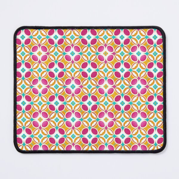 Item preview, Vibrant Geometric Watercolor Pattern in Fuchsia, Turquoise and Gold Tones designed and sold by jelypop.