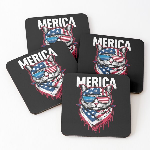 Item preview, 4th of July Cat Merica designed and sold by AsteriskDatBArt.