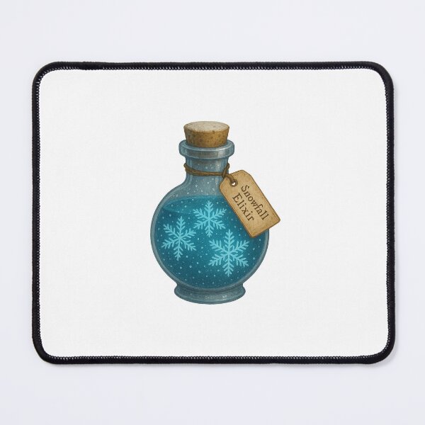 Item preview, Snowfall Elixir – Winter Fantasy Potion Sticker designed and sold by AlcheArtsStudio.