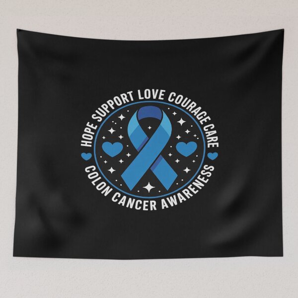 Item preview, Colorectal Cancer Family Support Blue Colon Cancer Awareness designed and sold by Eskomeranola.