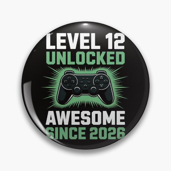 Item preview, 12 Year Old Level 6th Unlocked Birthday Gamer Since 2026 designed and sold by silladive.