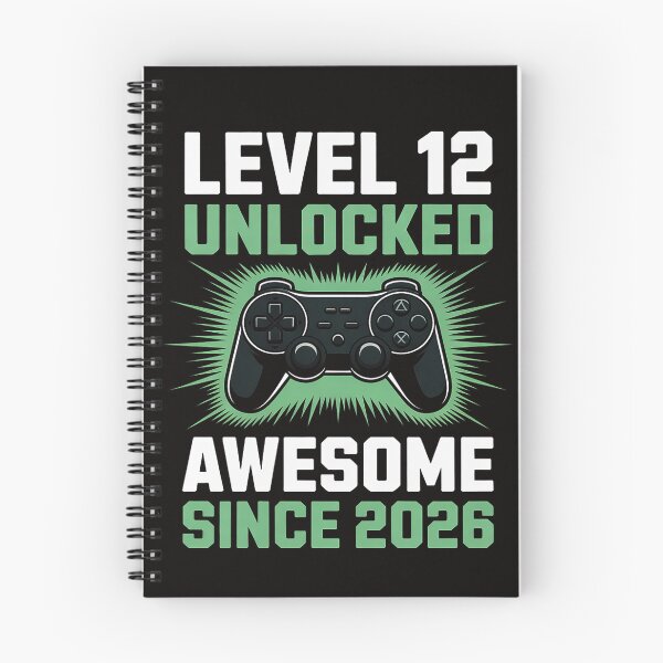 Item preview, 12 Year Old Level 6th Unlocked Birthday Gamer Since 2026 designed and sold by silladive.