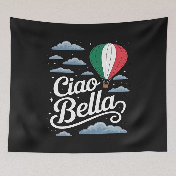 Item preview, Cool Italian Hello Saying Ciao Bella With Italian Flag Italy designed and sold by Eskomeranola.