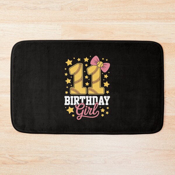 Item preview, 11th Birthday Girl Coquette Softball Bow 11 Year Old Bday designed and sold by silladive.