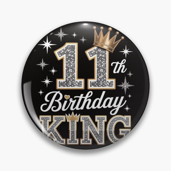 Item preview, 11th Birthday King 11 Years Old Birthday Party for Him designed and sold by silladive.