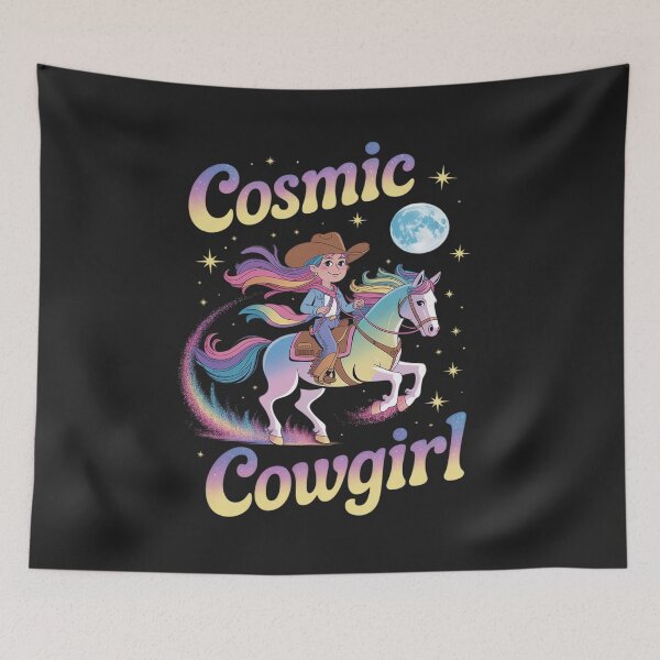 Item preview, Cosmic Rodeo Howdy Western Cute Cowboy Cowgirl Space designed and sold by Eskomeranola.