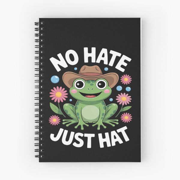 Item preview, Cowboy Frog Meme No Hate Just Hat Positive Vibes Humor designed and sold by Eskomeranola.