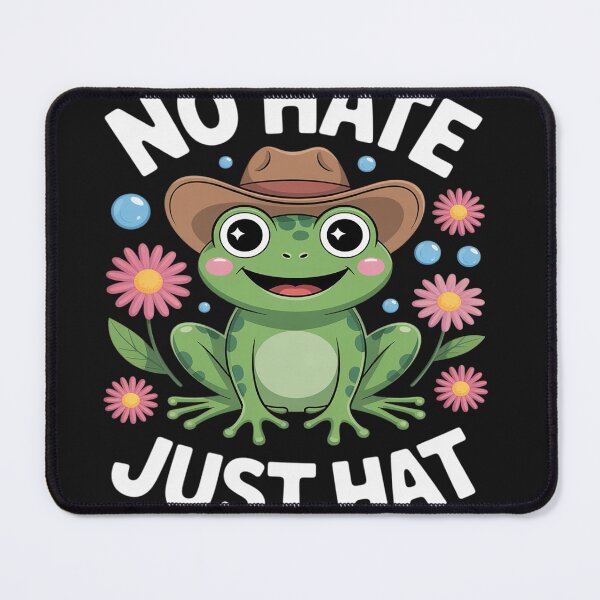Item preview, Cowboy Frog Meme No Hate Just Hat Positive Vibes Humor designed and sold by Eskomeranola.