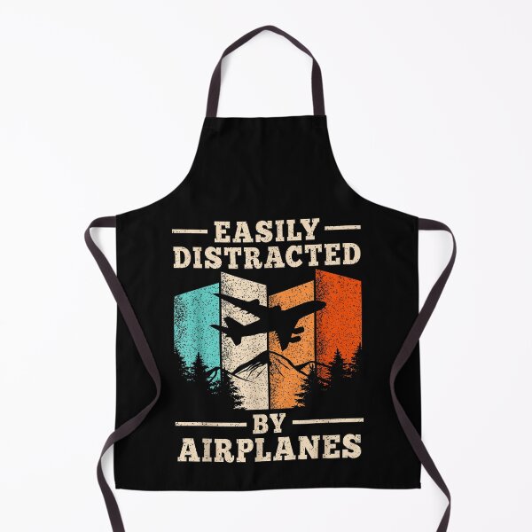 Item preview, Easily Distracted By Airplanes Aviation Humor designed and sold by MerchDeviant.