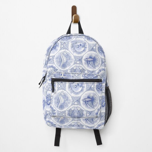 Item preview, Oceanic Dreamscape Delft Tiles - Heritage Blue designed and sold by Carina Parry Studios.