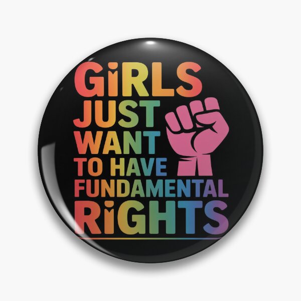 Item preview, Girls Just Want To Have Fundamental Rights Feminist Saying designed and sold by skanderio.