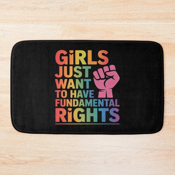 Item preview, Girls Just Want To Have Fundamental Rights Feminist Saying designed and sold by skanderio.