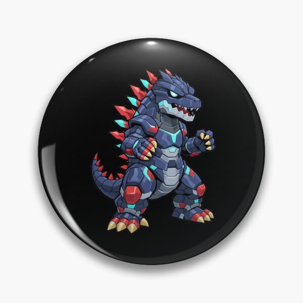 Item preview, Cute Mecha Godzilla Robot Character Illustration designed and sold by FLATVAC STICKER.